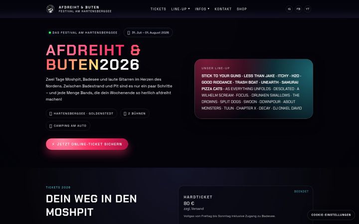 Screenshot of afdreihtunbuten.de