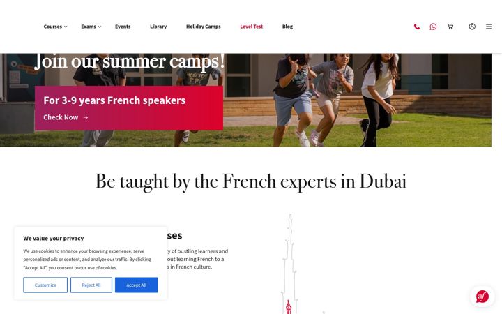 Screenshot di afdubai.org