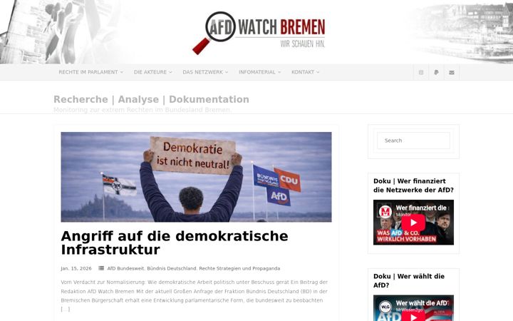 Captură de ecran a afdwatchbremen.com