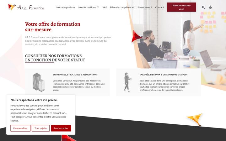 Skærmbillede af afe-formation.fr