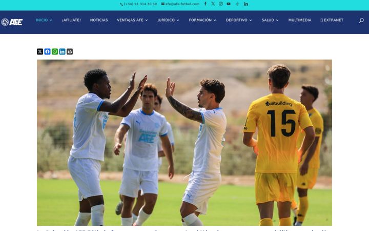 Screenshot of afe-futbol.com