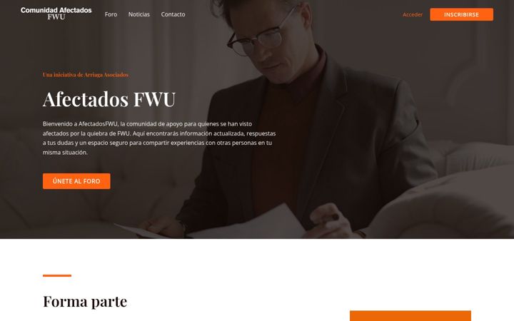 Képernyőkép: afectadosfwu.com