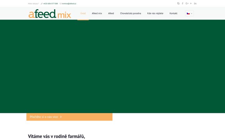 Skjermbilde av afeedmix.cz
