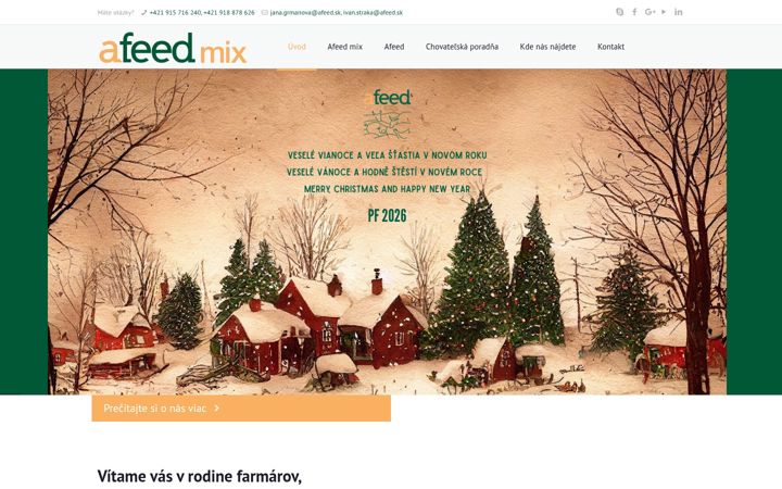 Captura de ecrã de afeedmix.sk