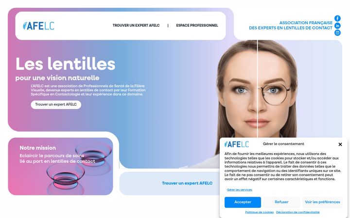 Captură de ecran a afelc.com