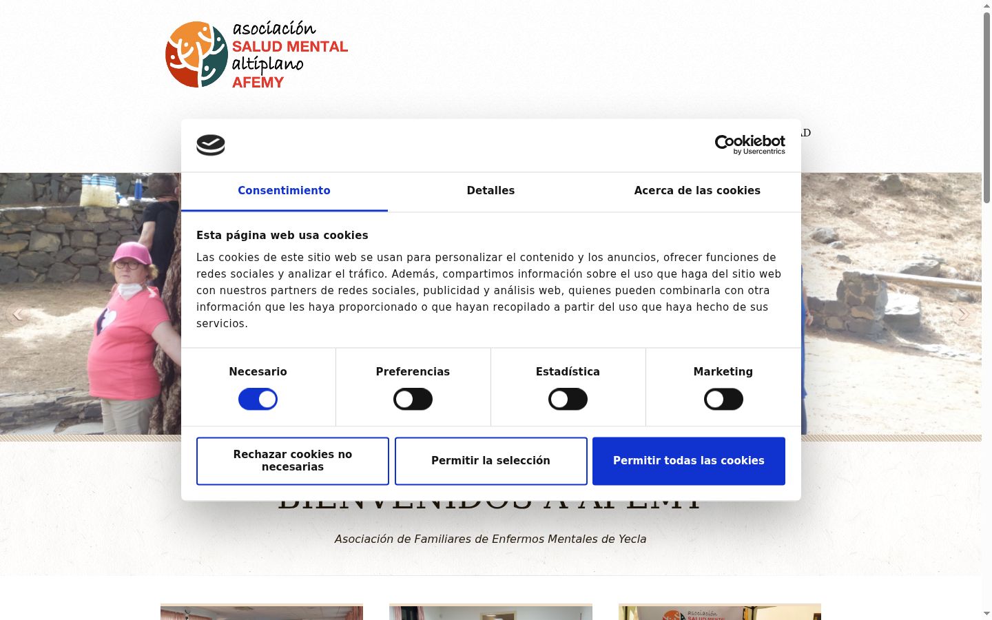 Screenshot van de toestemmingsbanner zoals getoond vóór enige interactie