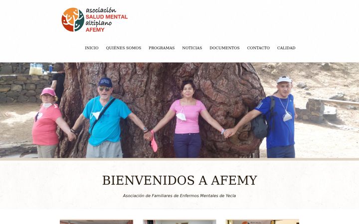 Screenshot ta' afemy.org