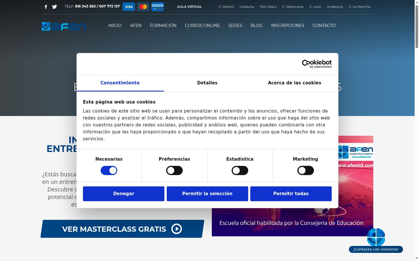 Sutikimo reklamjuostės, rodytos prieš bet kokią sąveiką, ekrano kopija