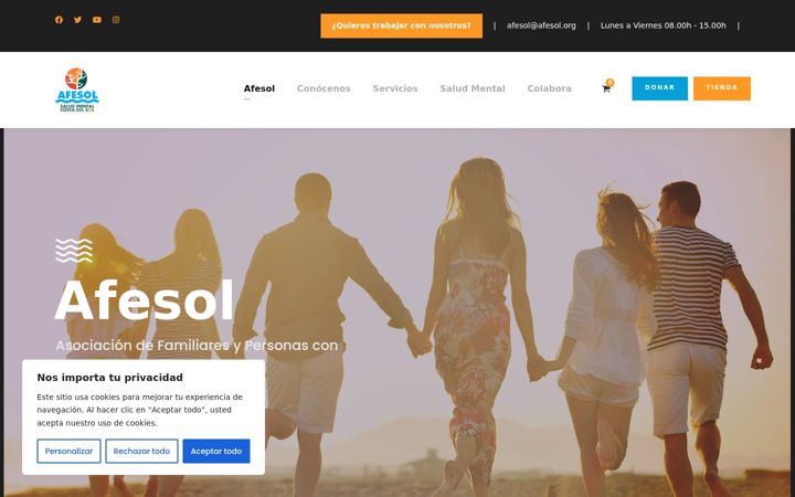 Screenshot of afesol.org