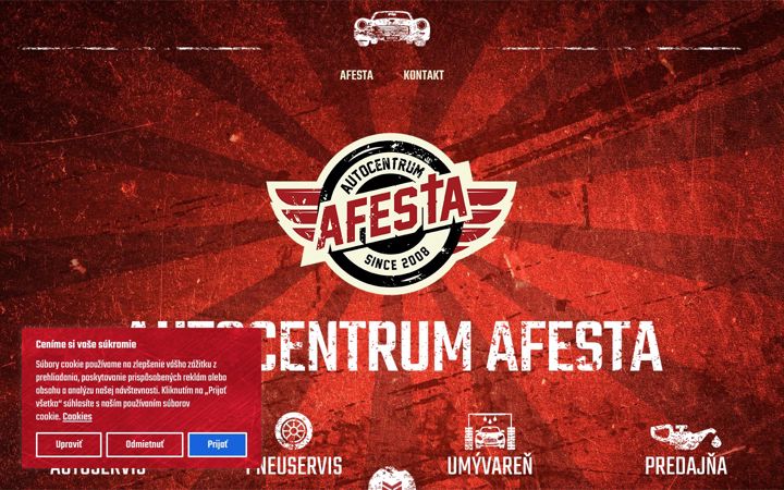 Screenshot of afesta.sk
