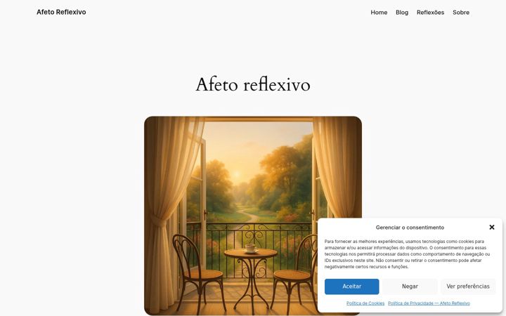 Screenshot of afetoreflexivo.com.br