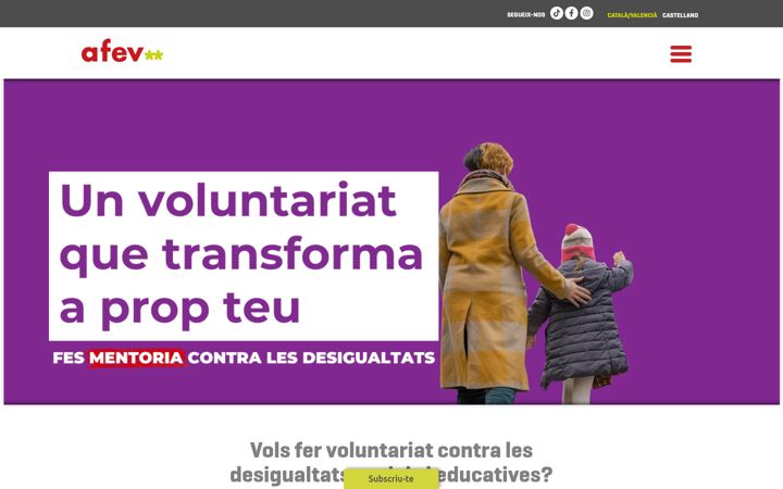 Screenshot of afev.cat