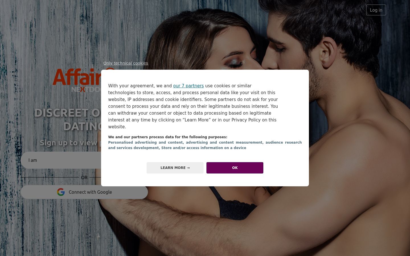 Capture d'écran de la bannière de consentement affichée avant toute interaction