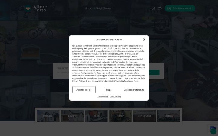 Screenshot ta' affarefatto.app