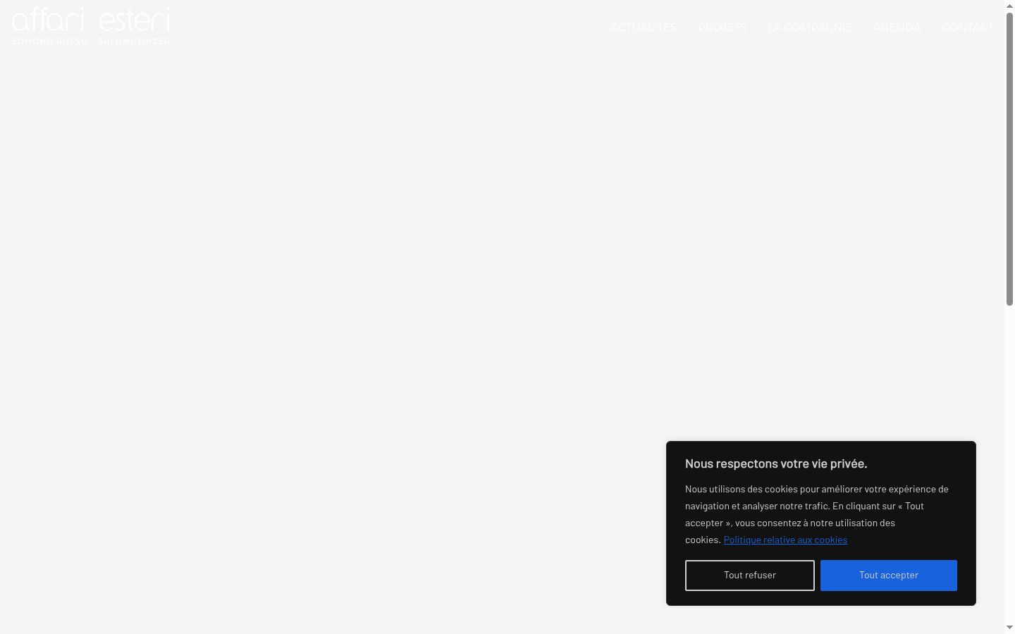 Screenshot tal-banner tal-kunsens muri qabel kwalunkwe interazzjoni