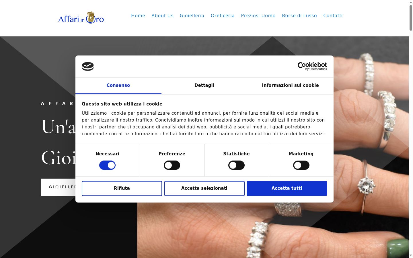 Screenshot tal-banner tal-kunsens muri qabel kwalunkwe interazzjoni