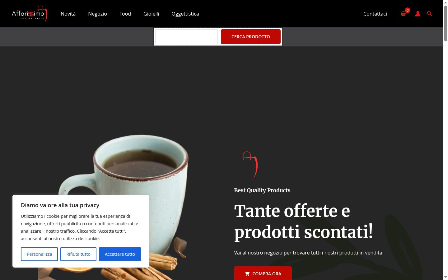 Screenshot tal-banner tal-kunsens muri qabel kwalunkwe interazzjoni