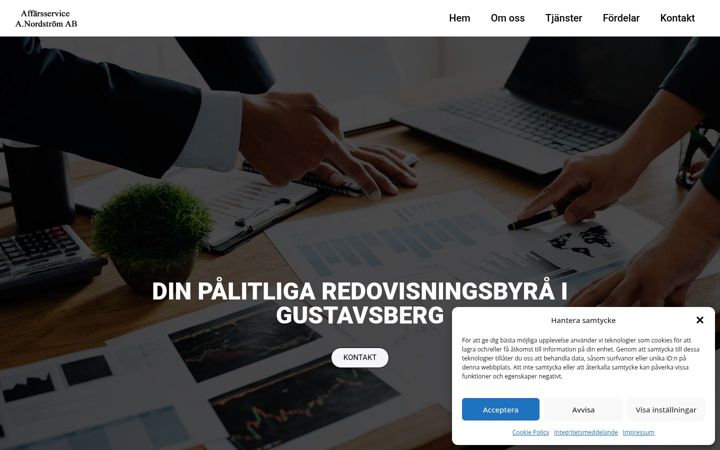 Screenshot of affarsservice-anordstrom.se