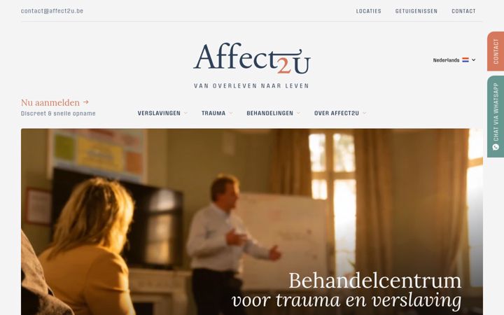 Screenshot of affect2u.be