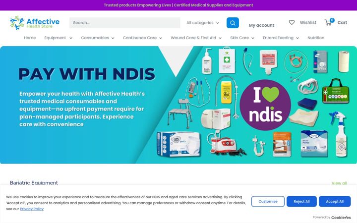Screenshot of affectivehealth.com.au