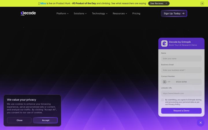 Screenshot of affectlab.io