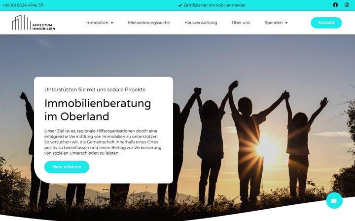 Screenshot of affectum-immobilien.de