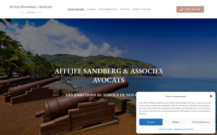 Screenshot of affejee-avocats.com
