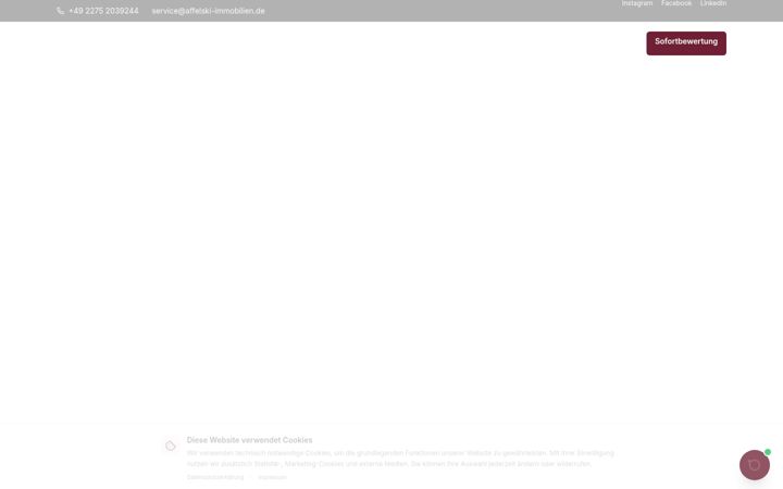 Screenshot of affelski-immobilien.com