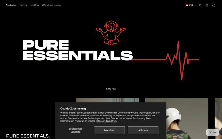 Screenshot di affenzirkus-wien.at