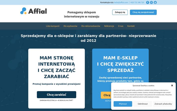 Screenshot of affial.pl