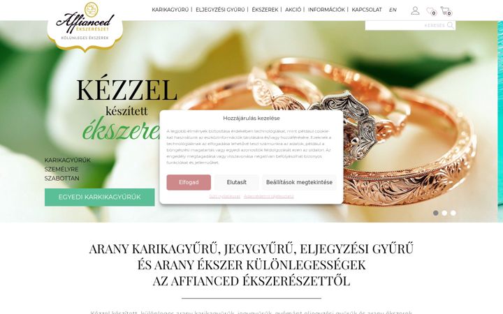 Screenshot of affianced.hu