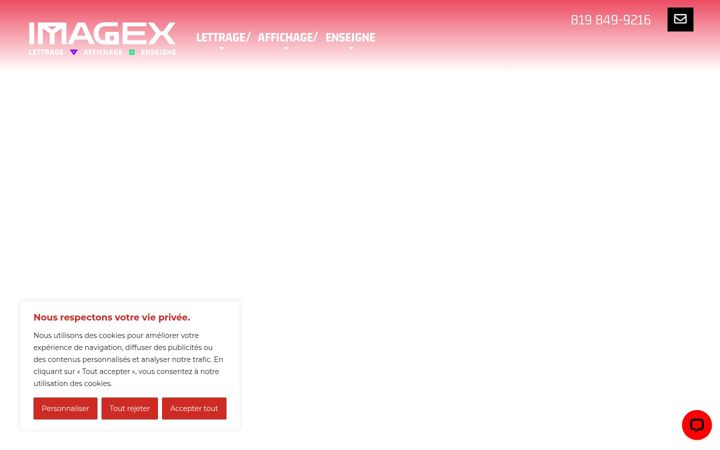 Screenshot of affichageimagex.com