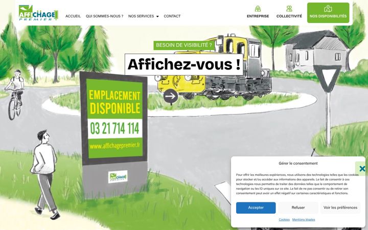 Screenshot of affichagepremier.fr