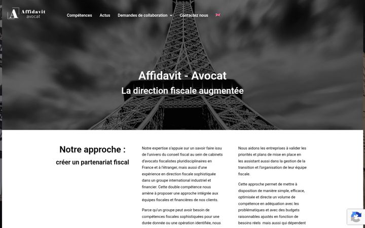 Screenshot of affidavit-avocat.com