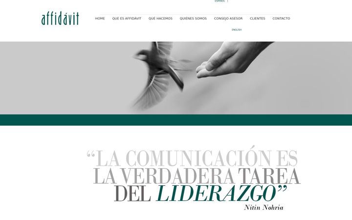 Screenshot of affidavitcomunicacion.com