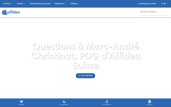 Screenshot of affidea.ch