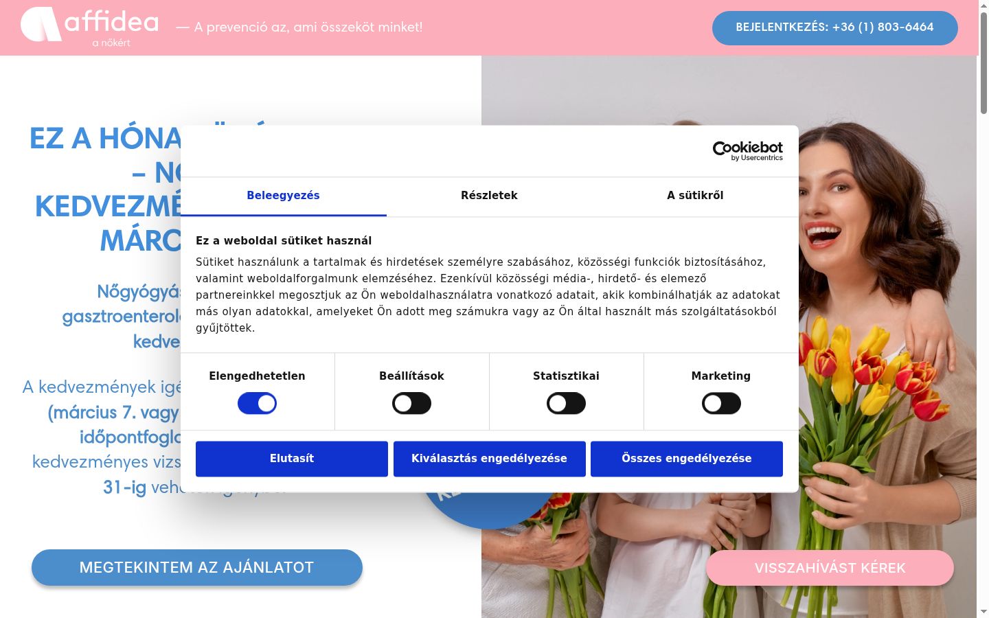 Screenshot tal-banner tal-kunsens muri qabel kwalunkwe interazzjoni
