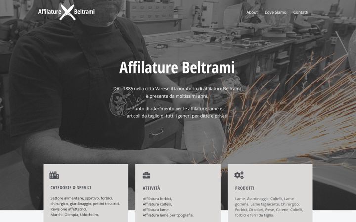 Screenshot of affilaturebeltrami.com