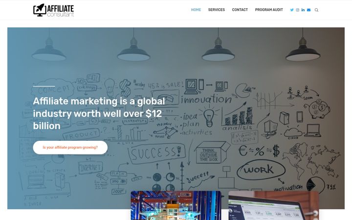 Snímek obrazovky affiliate-consultant.com