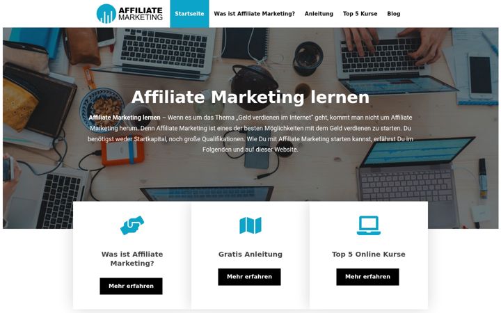 Screenshot of affiliate-marketing-kurs.com