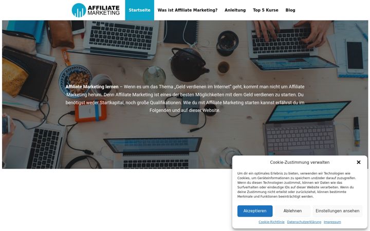 Screenshot of affiliate-marketing-lern.de