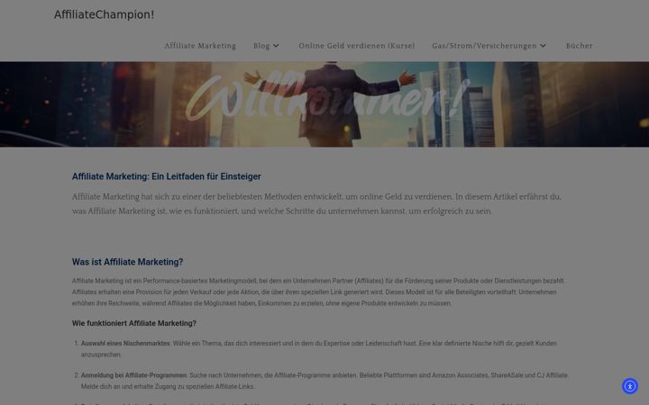 Screenshot stránky affiliatechampion.de