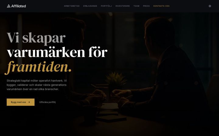 Screenshot of affiliated.se