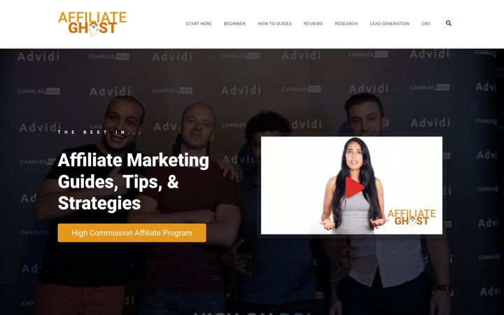 Screenshot of affiliateghost.com