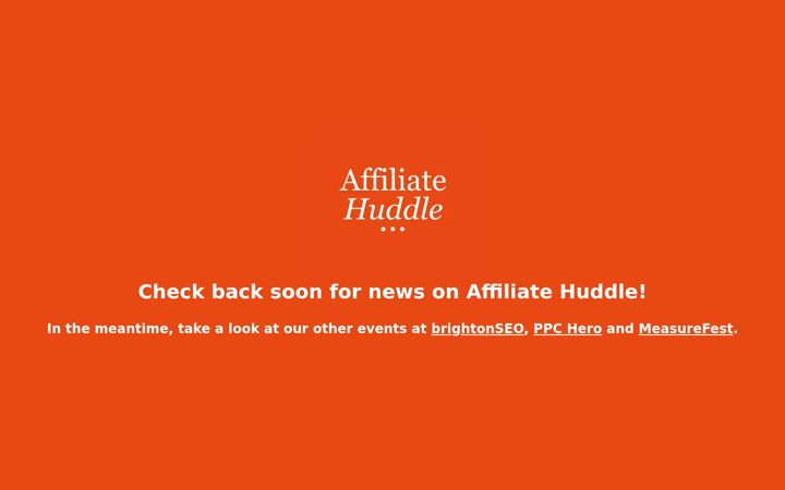 Screenshot of affiliatehuddle.com