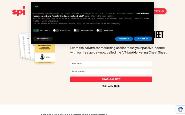 Screenshot of affiliatemarketingthesmartway.com