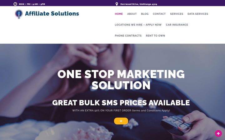 Screenshot of affiliatesolutions.co.za