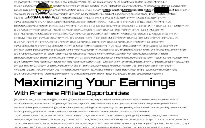Screenshot of affiliatesuite.io