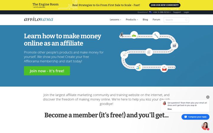 Screenshot of affilorama.com