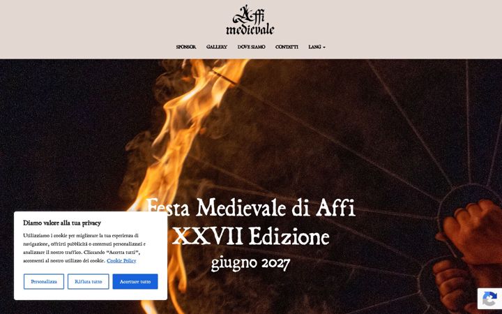 Screenshot of affimedievale.it
